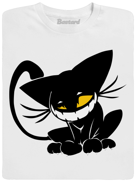 Evil cat férfi hosszú ujjú póló White