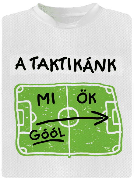 A futballtaktikánk férfi sportpóló White