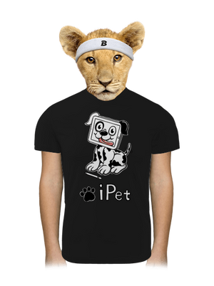 iPet gyerek sport póló Black