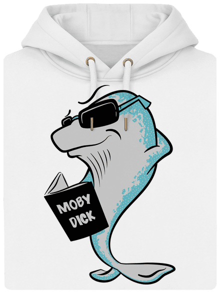 Moby Dick unisex prémium pulóver Snowwhite