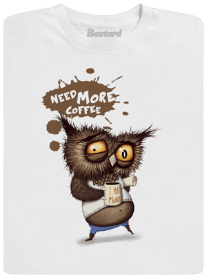 I need more coffee férfi hosszú ujjú póló White