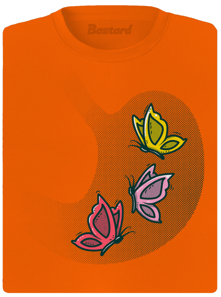 A hasban női sportpóló Neon Orange