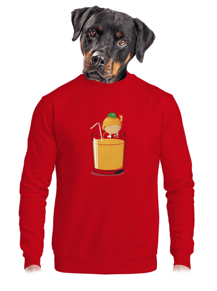 Részeg narancs unisex crewneck Red