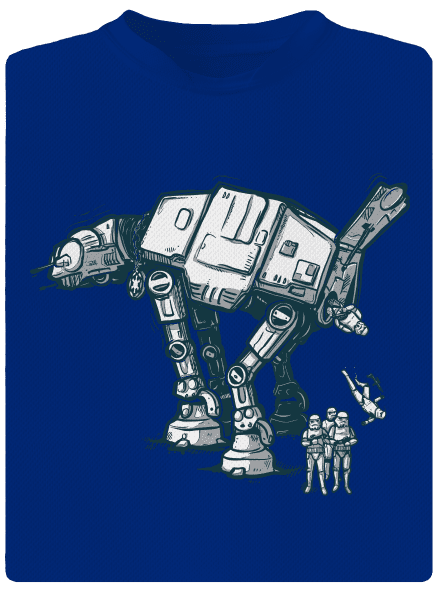 AT-AT férfi sportpóló Royal Blue Mal