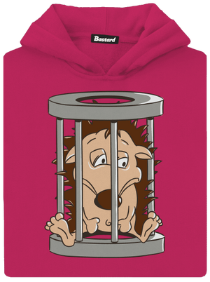 Sün a ketrecben gyerek kenguruzsebes pulóver Hot Pink