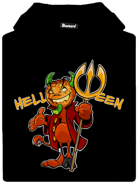 Helloween gyerek kenguruzsebes pulóver Black