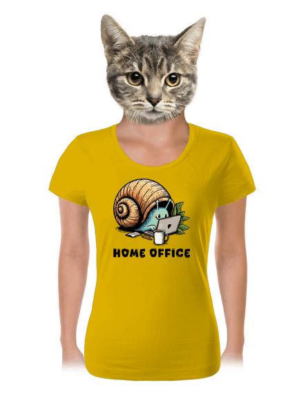 Sneka home office női póló Yellow