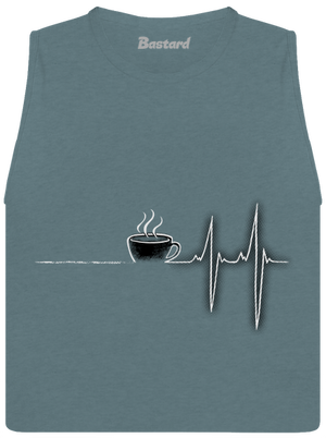 Coffee help női bővített trikó Heather Deep Teal