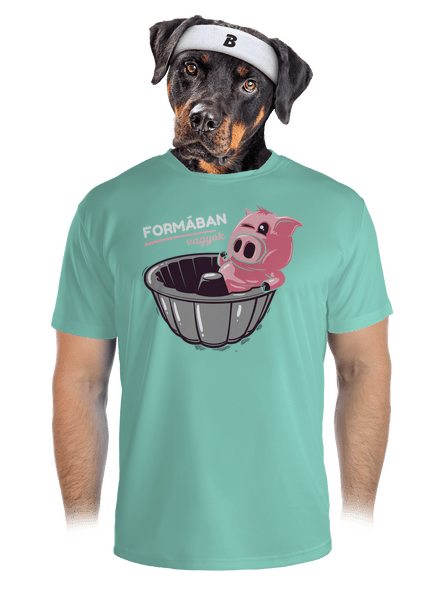 Formában férfi sportpóló Mint Mal