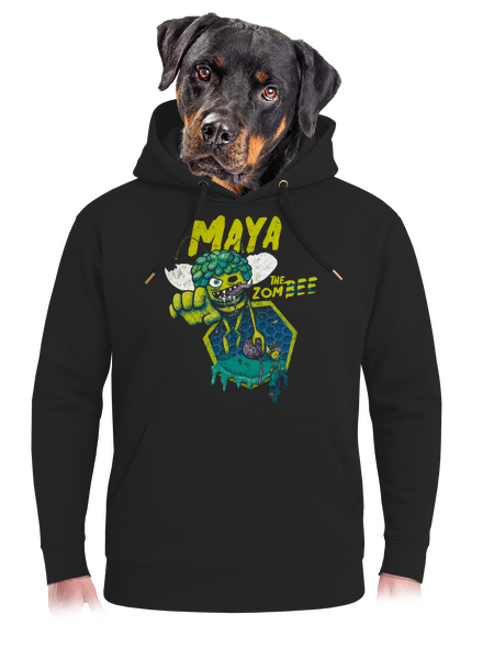 Zombee Maja unisex prémium pulóver Dark Black