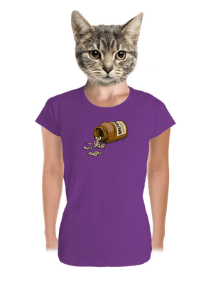 Music Pills prémium női póló Purple