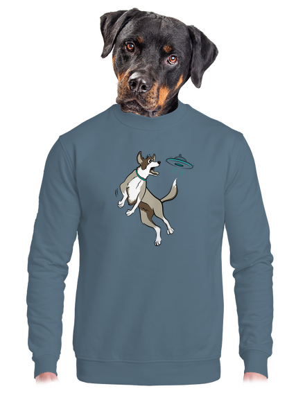 Repülő csészealj unisex crewneck Nordic Blue