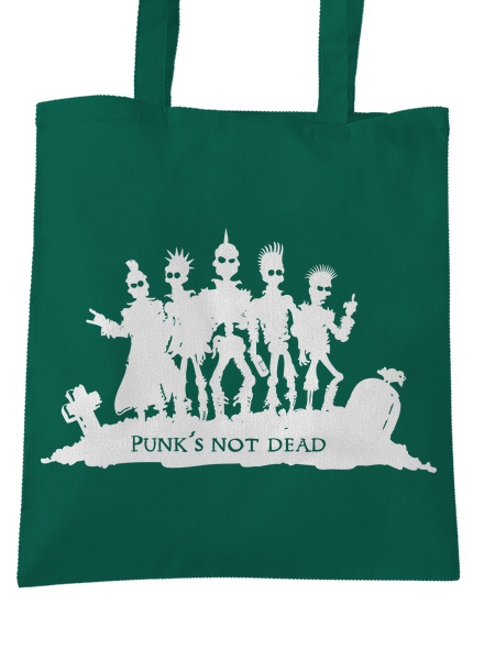 Punks not dead! táska Bottle Green