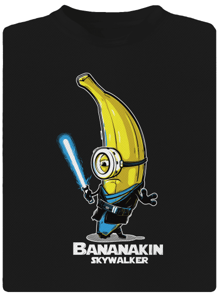 Bananakin Skywalker gyerek sport póló Black