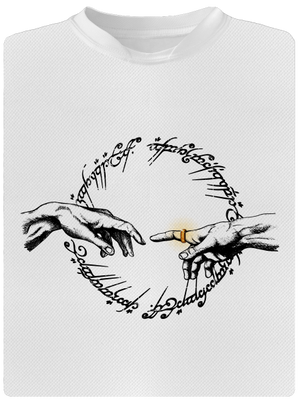 God of ring férfi sportpóló White