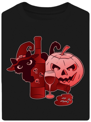 Hello wine unisex túlméretezett póló Black