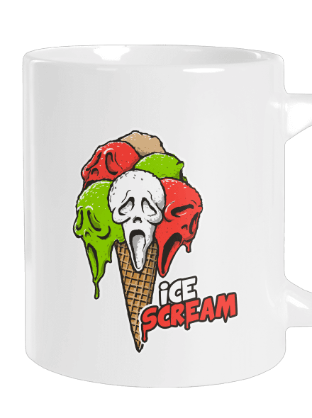 Ice Scream nagy bögre White