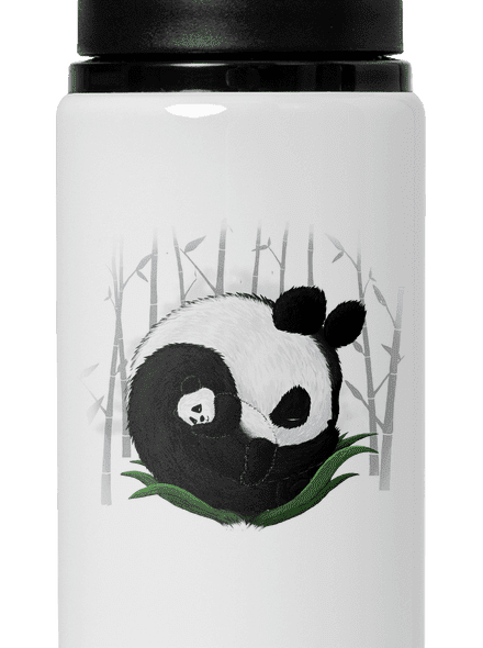 Két alvó panda kulacs White