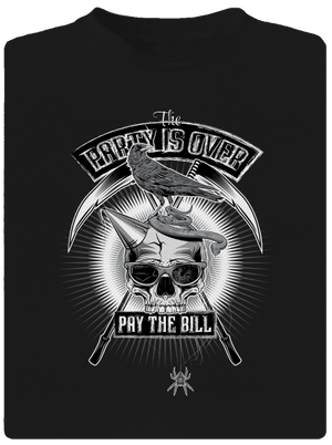 Party is over gyerek sport póló Black