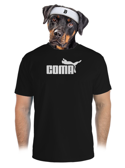 Coma férfi sportpóló Black