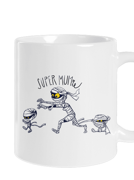 Super mumie hagyományos bögre White