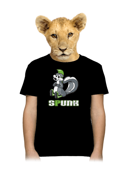 Spunk gyerek póló Black