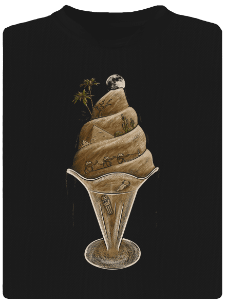 De(s)ert gyerek sport póló Black