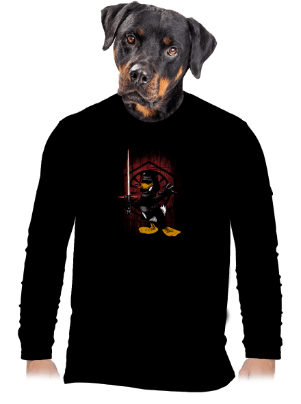 Kylo Duck férfi hosszú ujjú póló Black