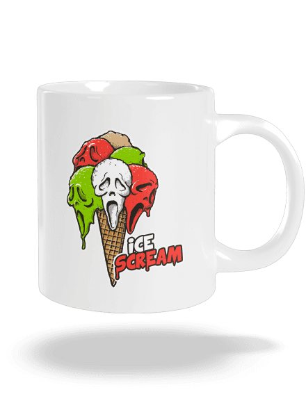 Ice Scream nagy bögre White