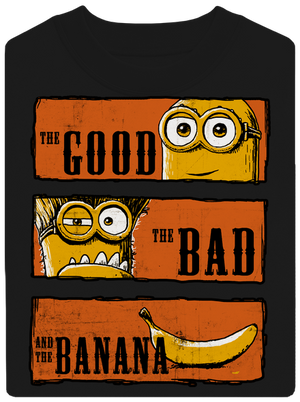 A Jó, a Rossz és a Banán unisex crewneck Black