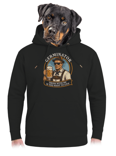 Germinator unisex prémium pulóver Dark Black