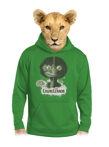  ChameLennon gyerek kenguruzsebes pulóver Kelly Green AWD