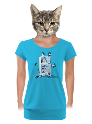 női póló elasztikus alsó szegéllyel