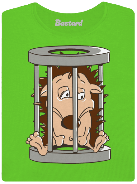 Sün a ketrecben női póló Apple Green