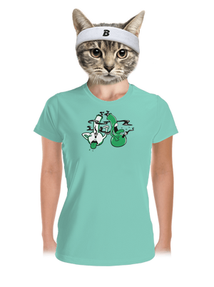 Bongo köhögés női sportpóló Mint Mal