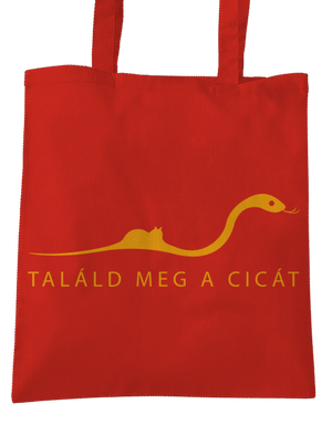 Találd meg a cicát táska Bright Red