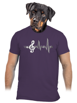 A zene az életem férfi póló Urban Purple