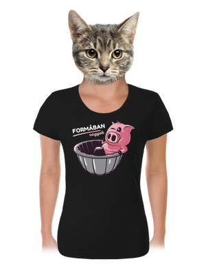 Formában női póló Black