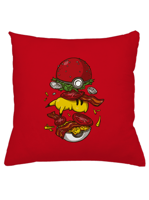 Pokémon burger párna Red