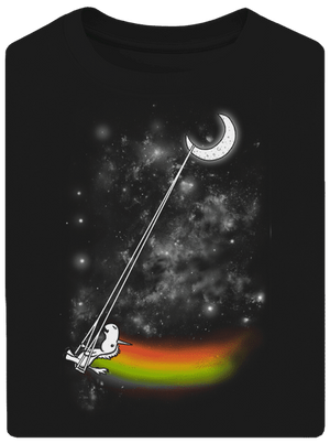 Unicorn universe unisex túlméretezett póló Black