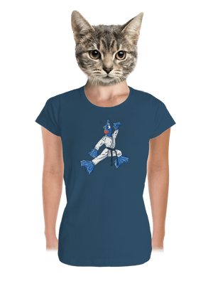  prémium női póló Petrol Blue