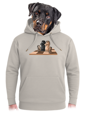 Sakkcsalád unisex prémium pulóver Pastel Macchiato