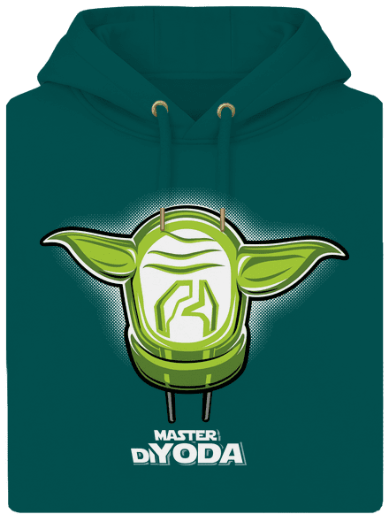 Master DiYoda unisex prémium pulóver Emerald Green