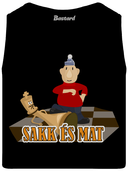 Sakk És Mat férfi trikó Black