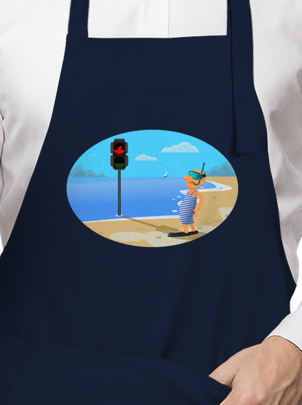 Biztonságos úszás kötény Navy