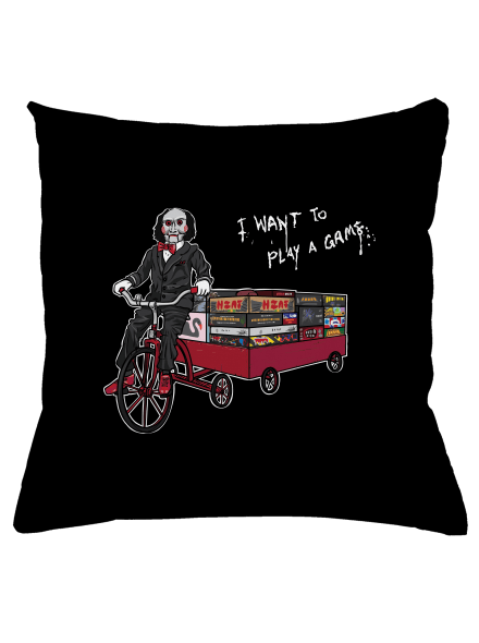 I want to play a game párna Black