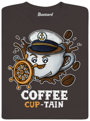 Coffee Cup-tain férfi hosszú ujjú póló Bear Brown