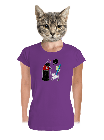  prémium női póló Purple