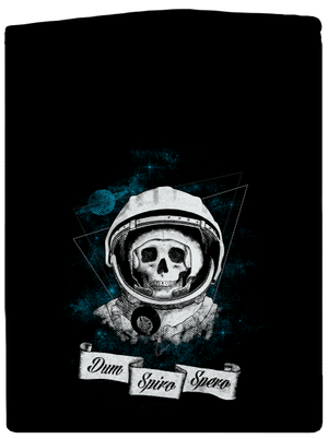 Dum spiro spero cipzáras férfi pulóver Black