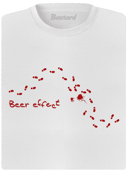 Beer effect női sportpóló White